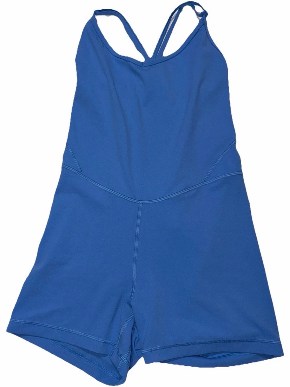 NWT LULULEMON SIZE 12 ALIGN CROSS BACK 4” BODYSUIT POOL BLUE ADJUSTABLE $148